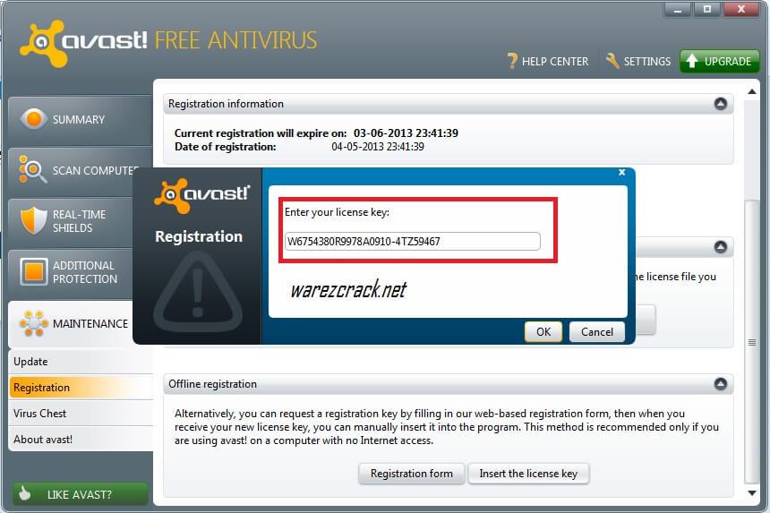 Avast free antivirus activation code for 1 year